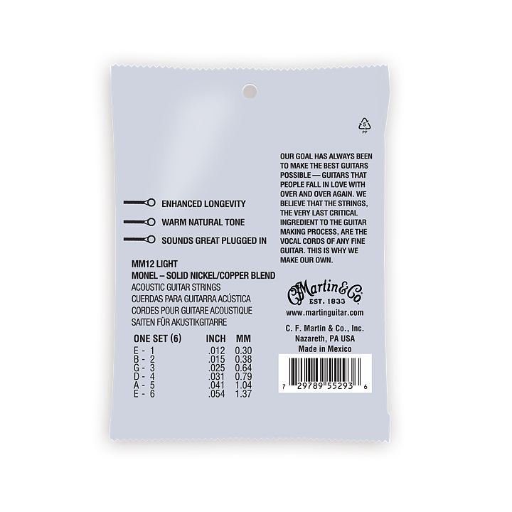 Martin Strängset MM12 Retro 012-054 Monel Wound