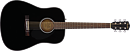 Fender CD-60S Dread Black WN