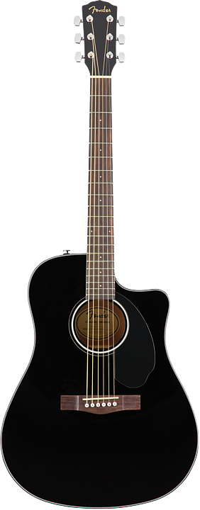 FENDER CD-60SCE BLACK WN