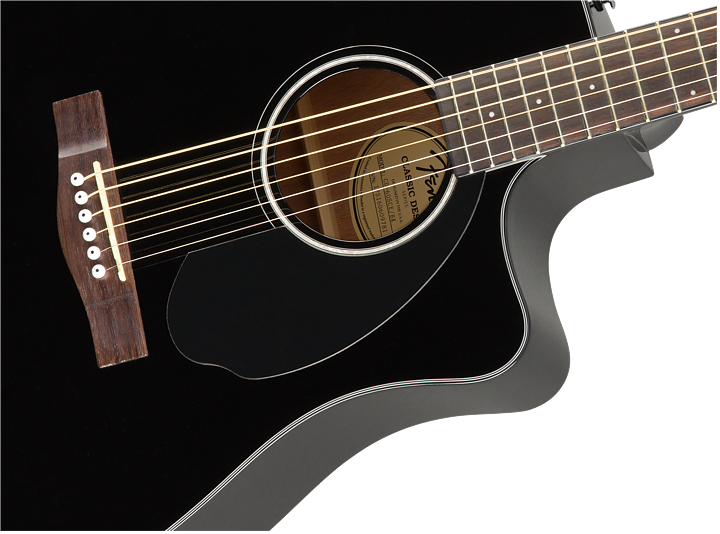 FENDER CD-60SCE BLACK WN