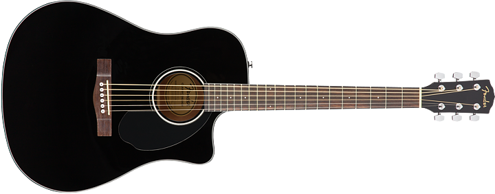 FENDER CD-60SCE BLACK WN