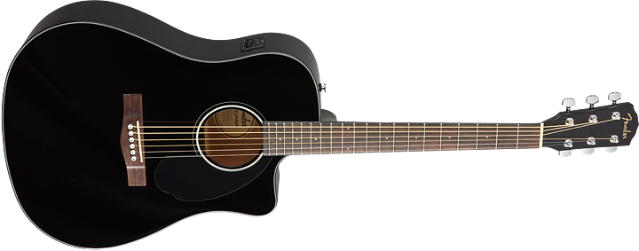FENDER CD-60SCE BLACK WN