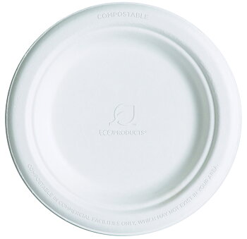 Round bagasse plate - ø 154mm