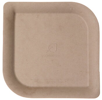 Square bamboo plate - 160x160mm