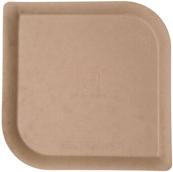 Square bamboo plate - 230x230mm