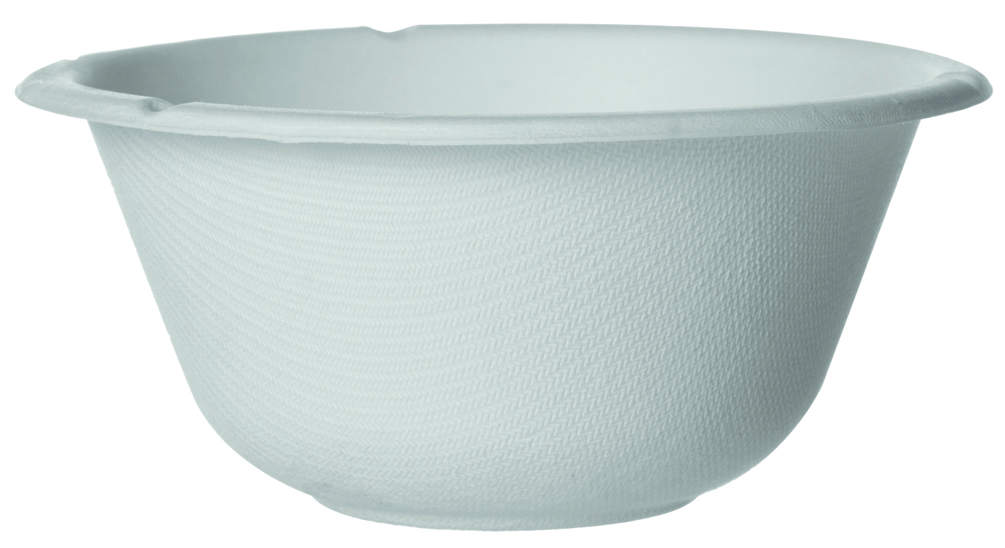 Rund coupe-salladsskål i bagasse - 235ml / 8oz