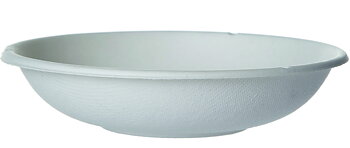 Rund coupe-salladsskål i bagasse - 355ml / 12oz