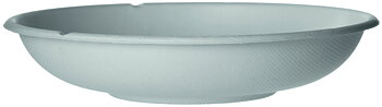 Rund coupe-salladsskål i bagasse - 710ml / 24oz