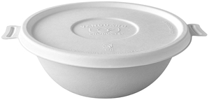 Bowl flat LID molded fiber for 24-46 oz Bowl (400 st/fp) - 2