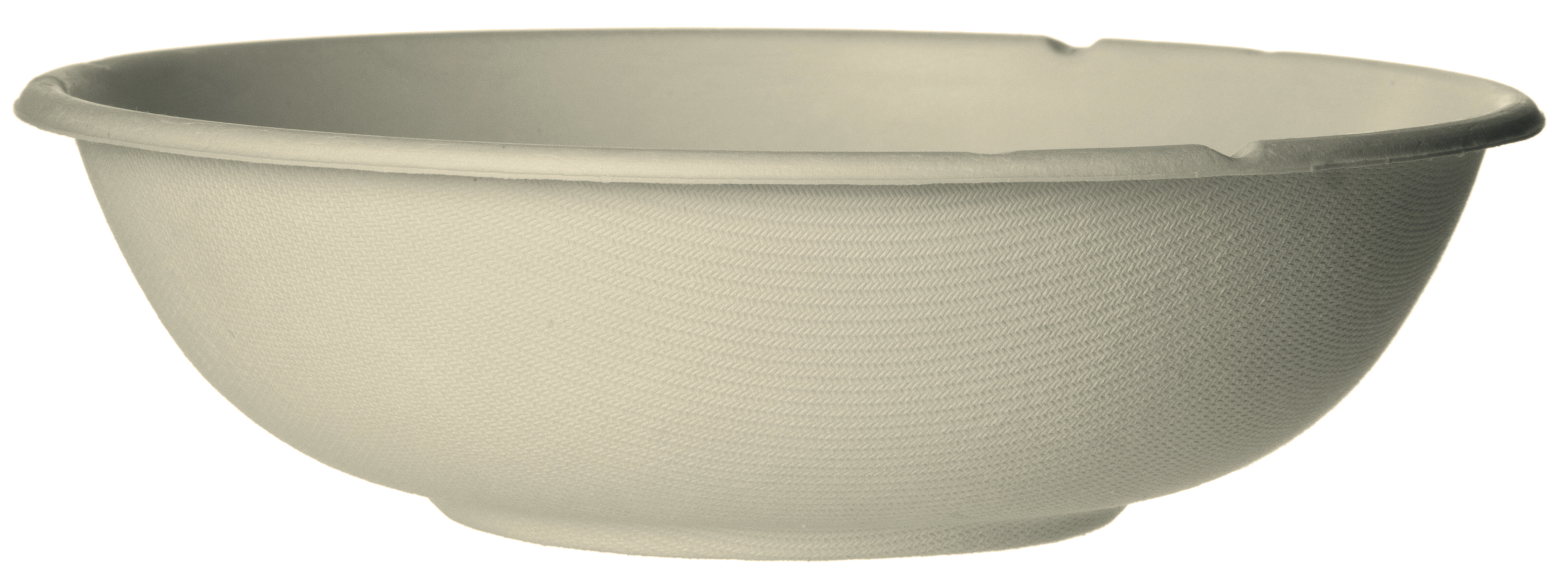 Rund coupe-salladsskål i naturfärgad bagasse - 940ml / 32oz