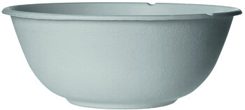 Rund coupe-salladsskål i bagasse - 1360ml / 46oz