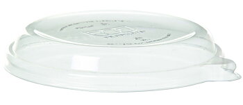 Plastlock till rund bagasseskål - passar 355-470ml / 12-16oz