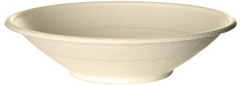 Rund nudelskål i naturfärgad bagasse - 710ml / 24oz