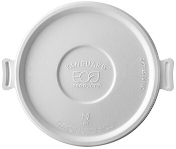 Lock till rund coupe- och nudelskål i bagasse - passar 710-1360ml / 24-46oz