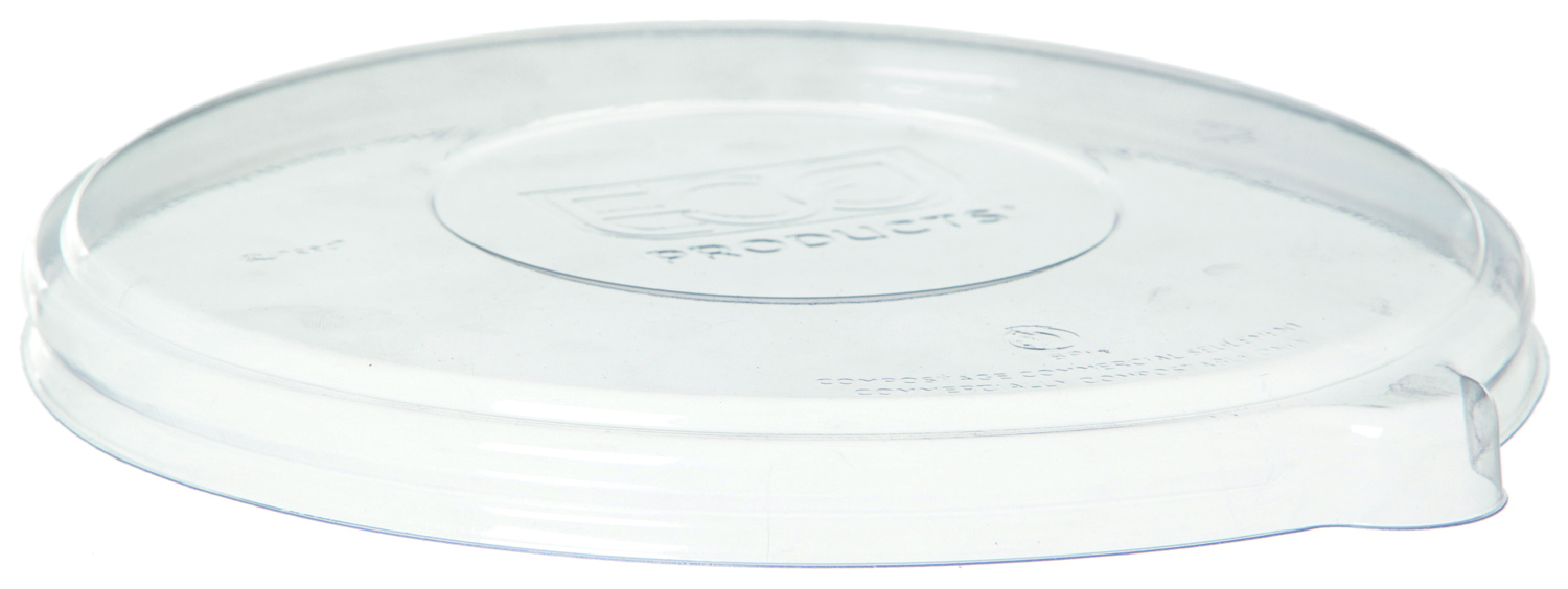 Plastlock till rund coupe- och nudelskål i bagasse - passar 710-1360ml / 24-46oz