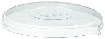 Plastlock till rund coupe- och nudelskål i bagasse - passar 710-1360ml / 24-46oz