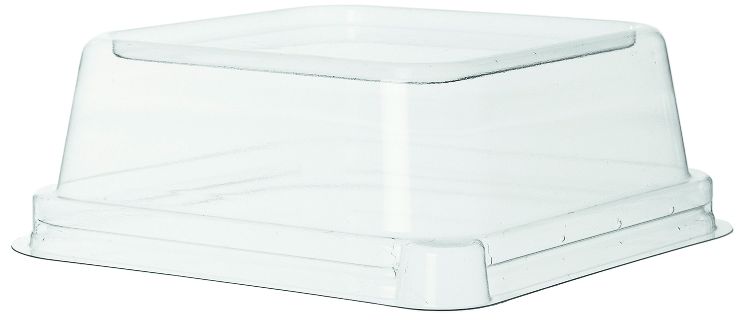 Lock till fyrkantig bagasseform - passar 295ml / 10oz