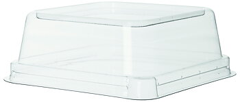 Lid for square bagasse container - fits 295ml / 10oz