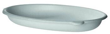 Oval bagasse container - 710ml / 24oz