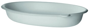 Oval bagasse container - 940ml / 32oz