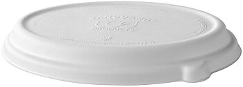 Lid for oval bagasse container - fits 710ml-940ml / 24-32oz