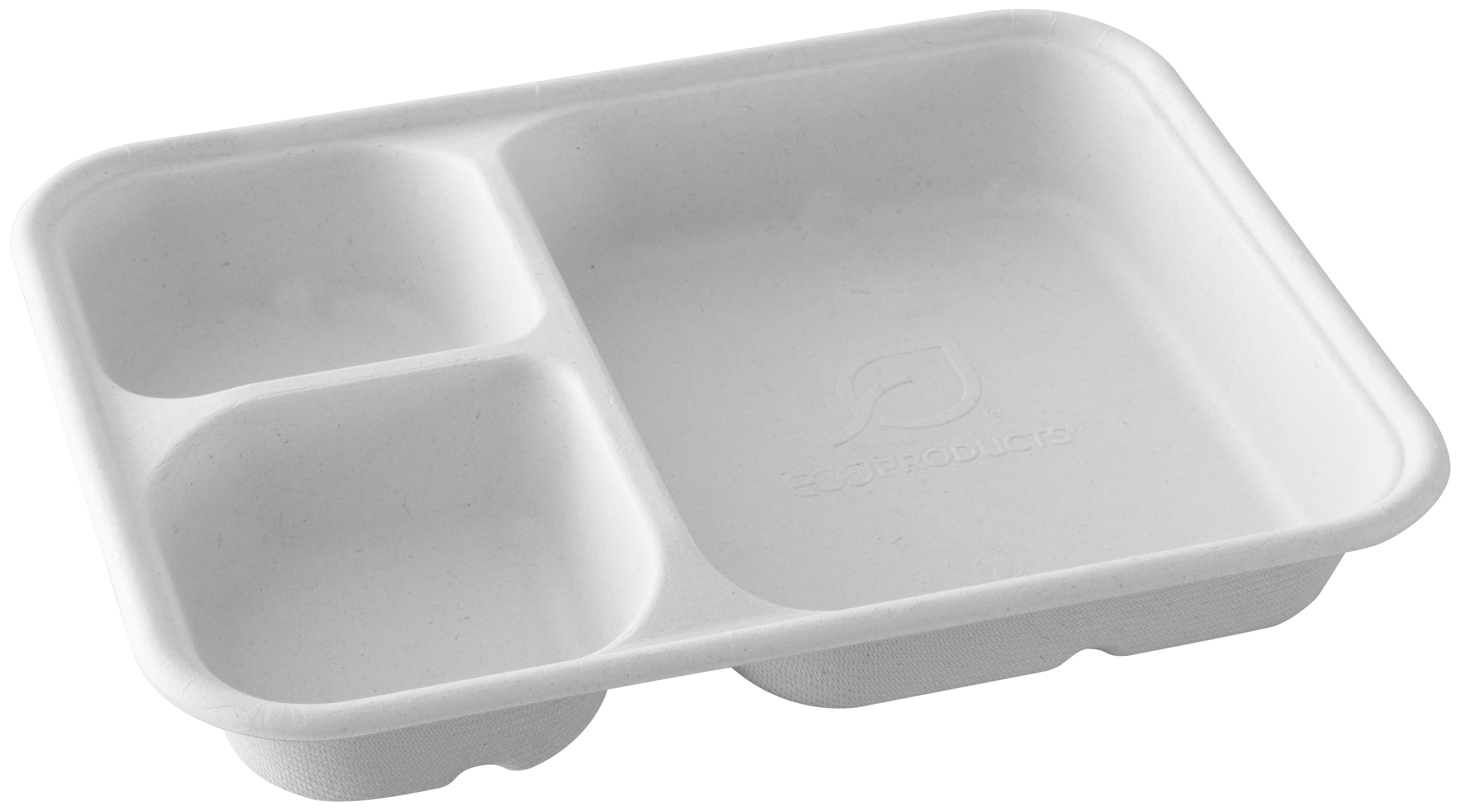 Nacho tray with 3 compartments - 165x215x35mm