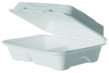Clamshell with 2 compartments - 230x150x50mm