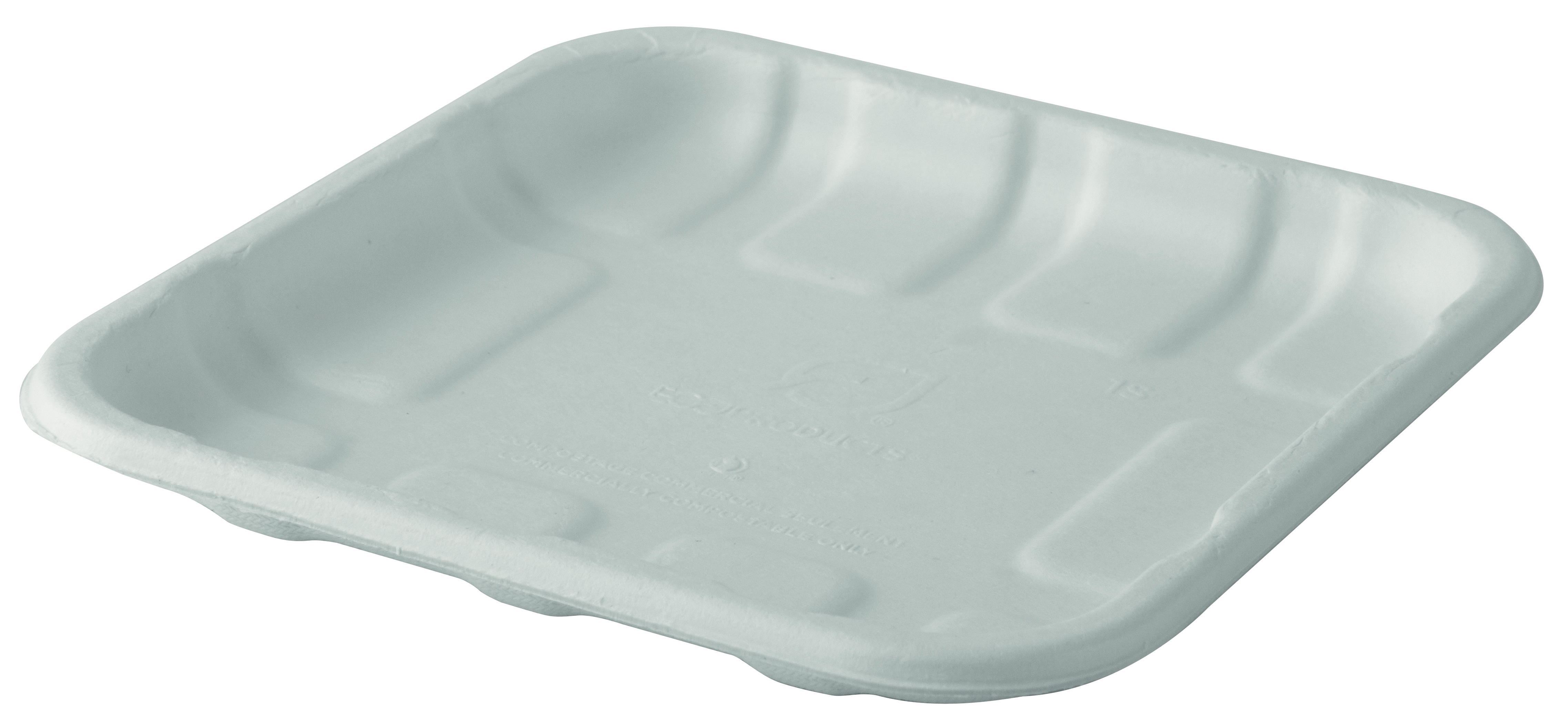 Bagasse food tray - 140x140x14mm