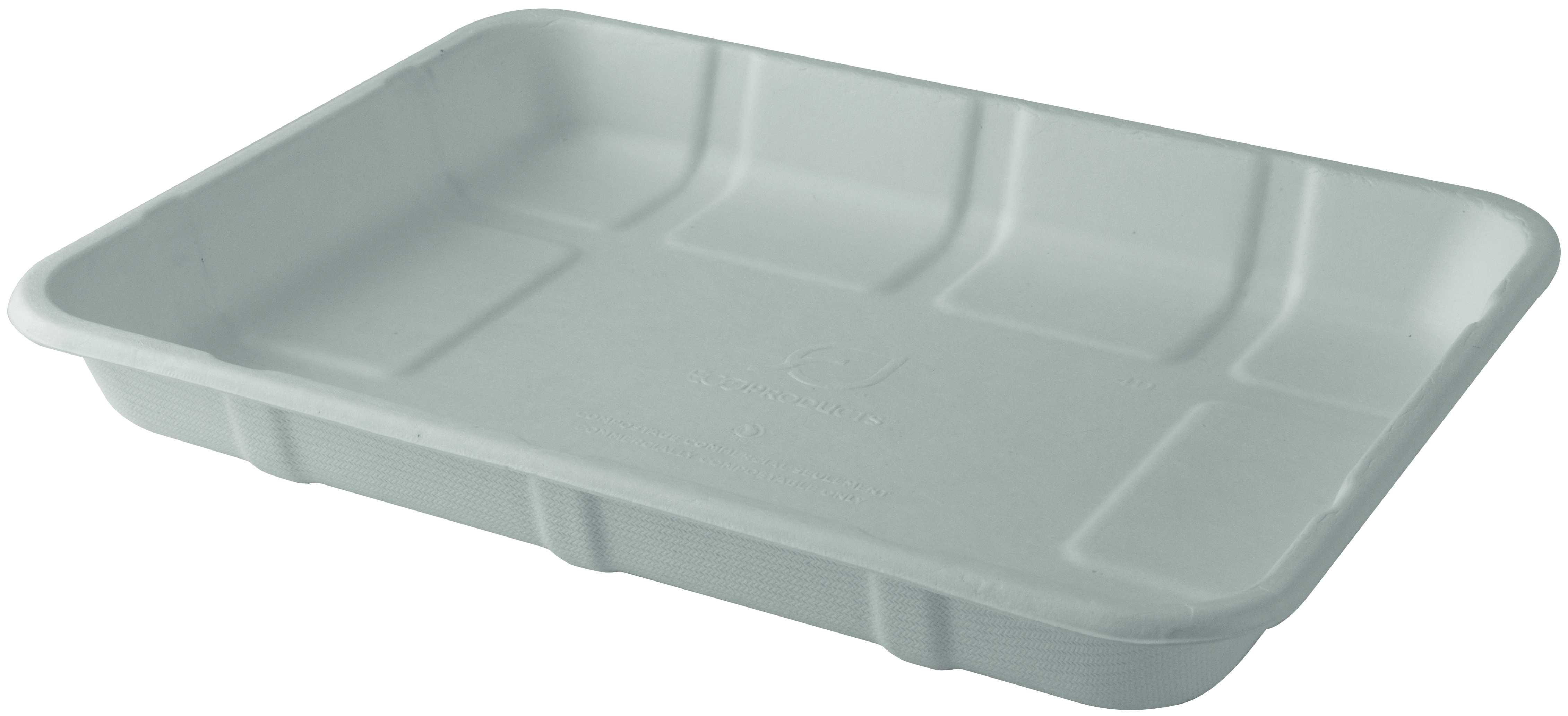 Bagasse food tray - 240x182x28mm
