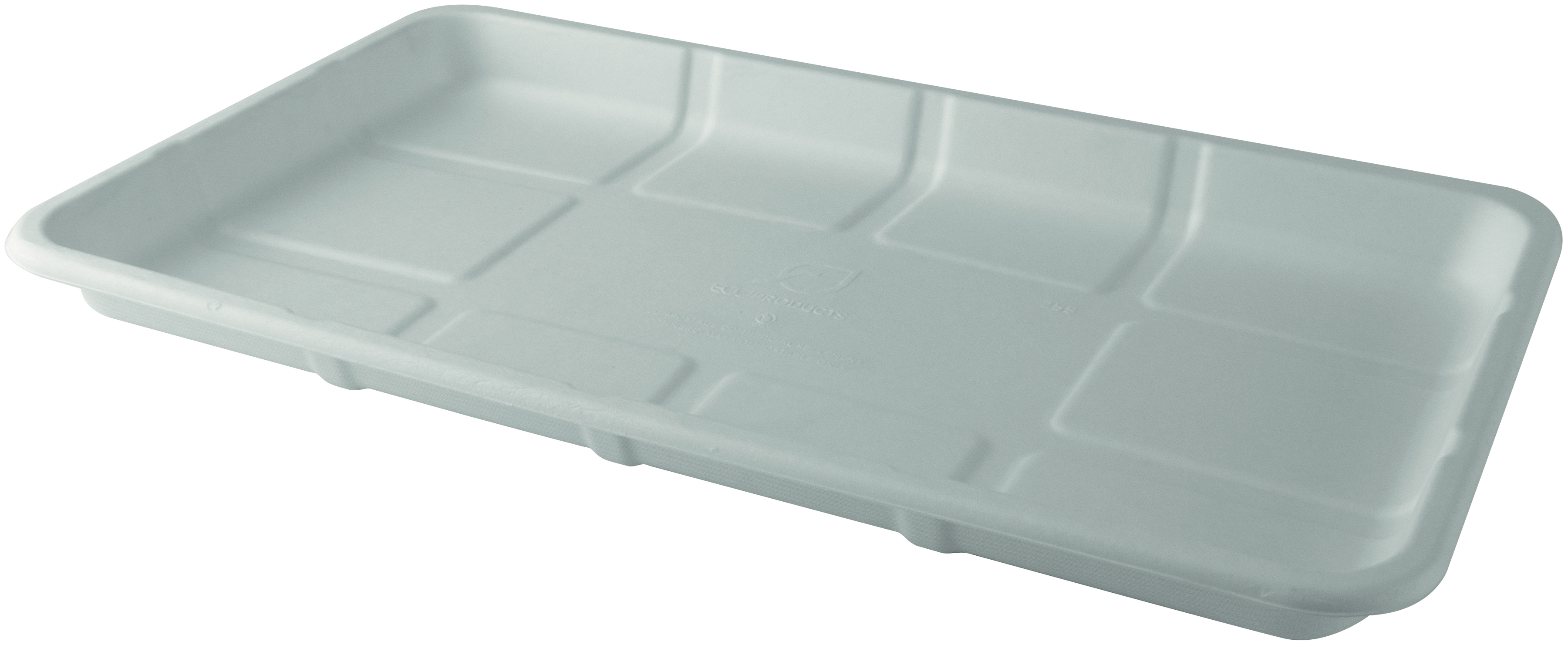 Uppläggningsfat i bagasse - 375x210x27mm