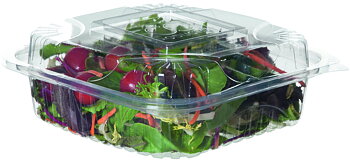 Clamshell container with hinged lid - 1450ml / 49oz