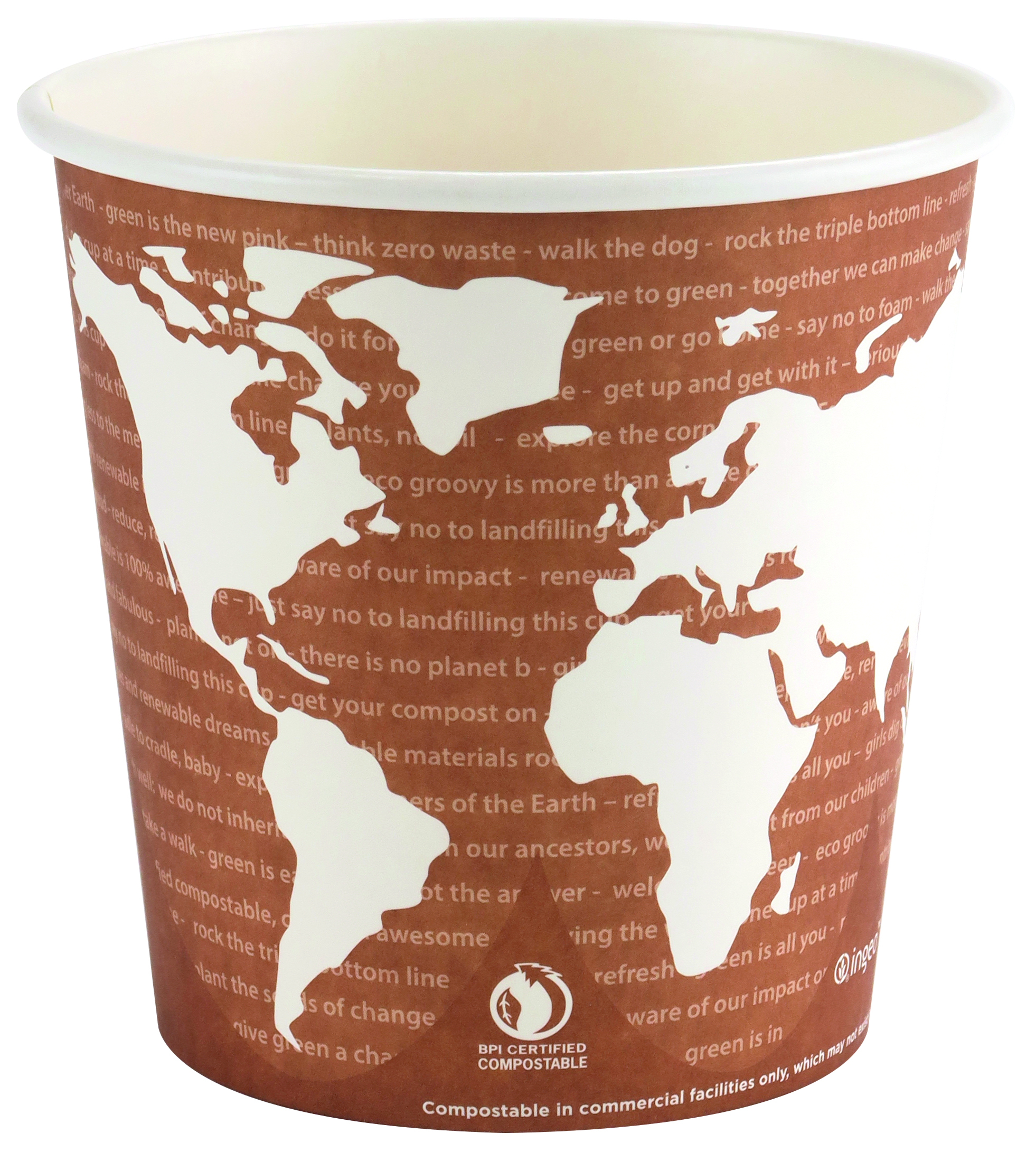 WorldArt paper food container - 710ml / 24oz