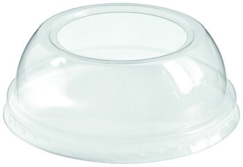 Dome lid with 50mm hole - fits 235ml / 8oz