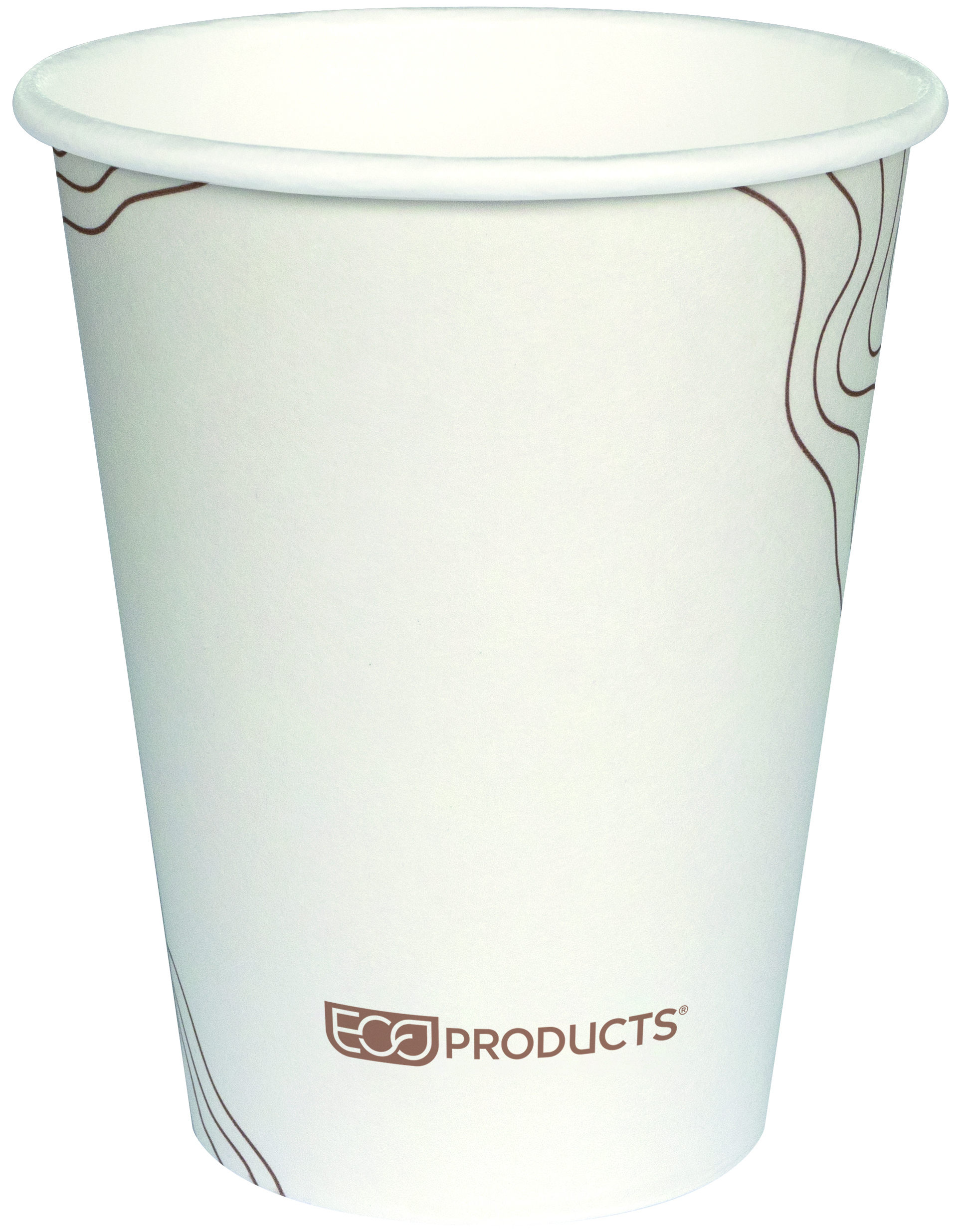 Vit pappmugg/kaffebägare - 235ml / 8oz