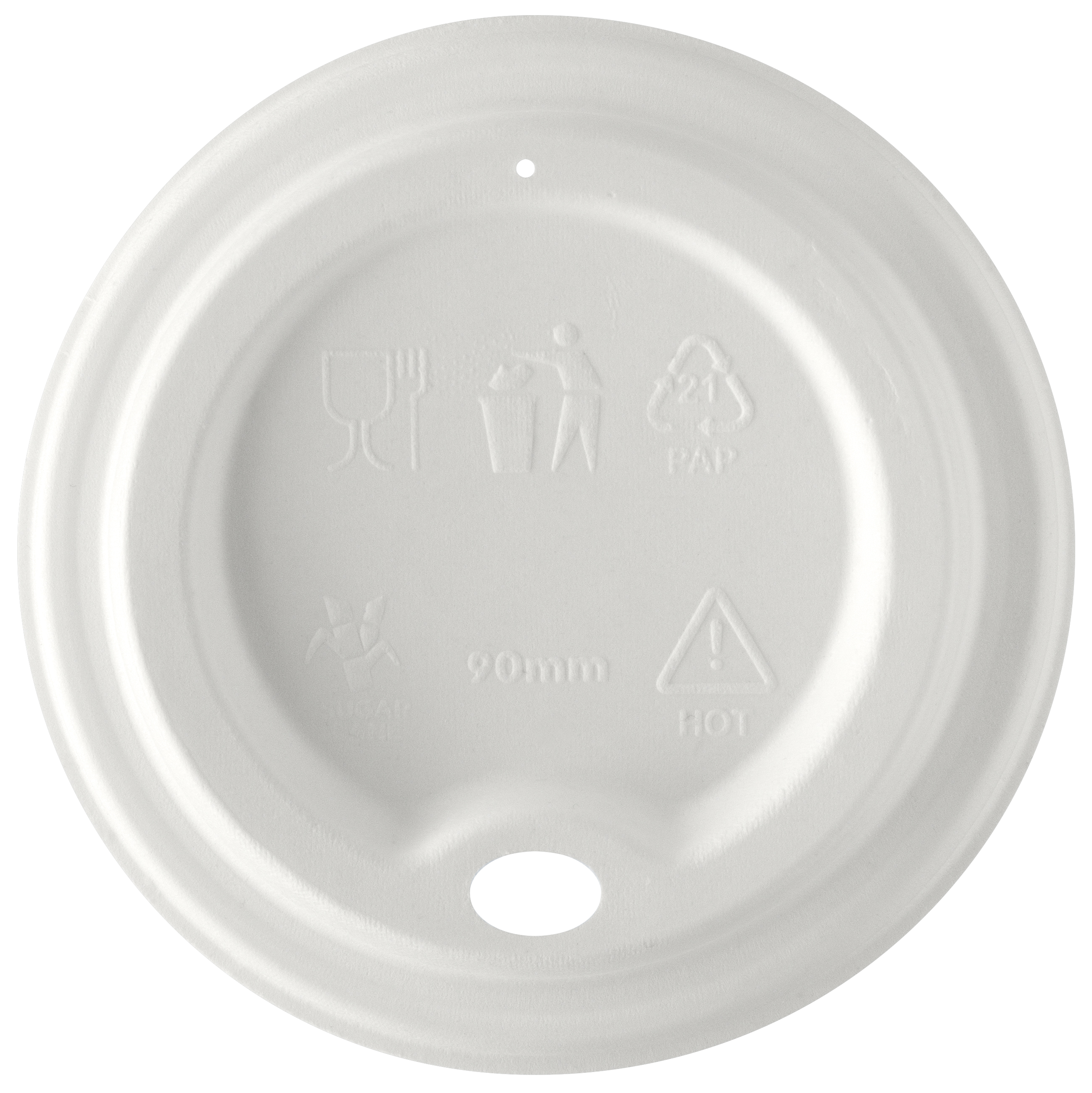 Lock till pappmugg/kaffebägare - passar 295-590ml / 10-20oz bägare