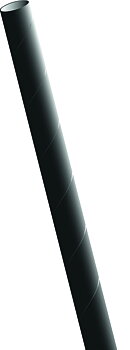 Black paper straw - 195 / 6mm