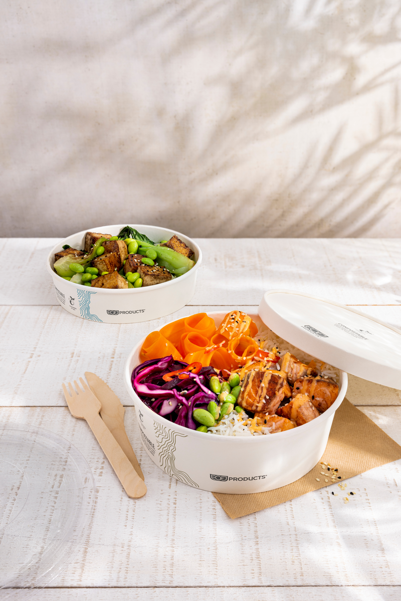 Paper Food Bowls & Lids