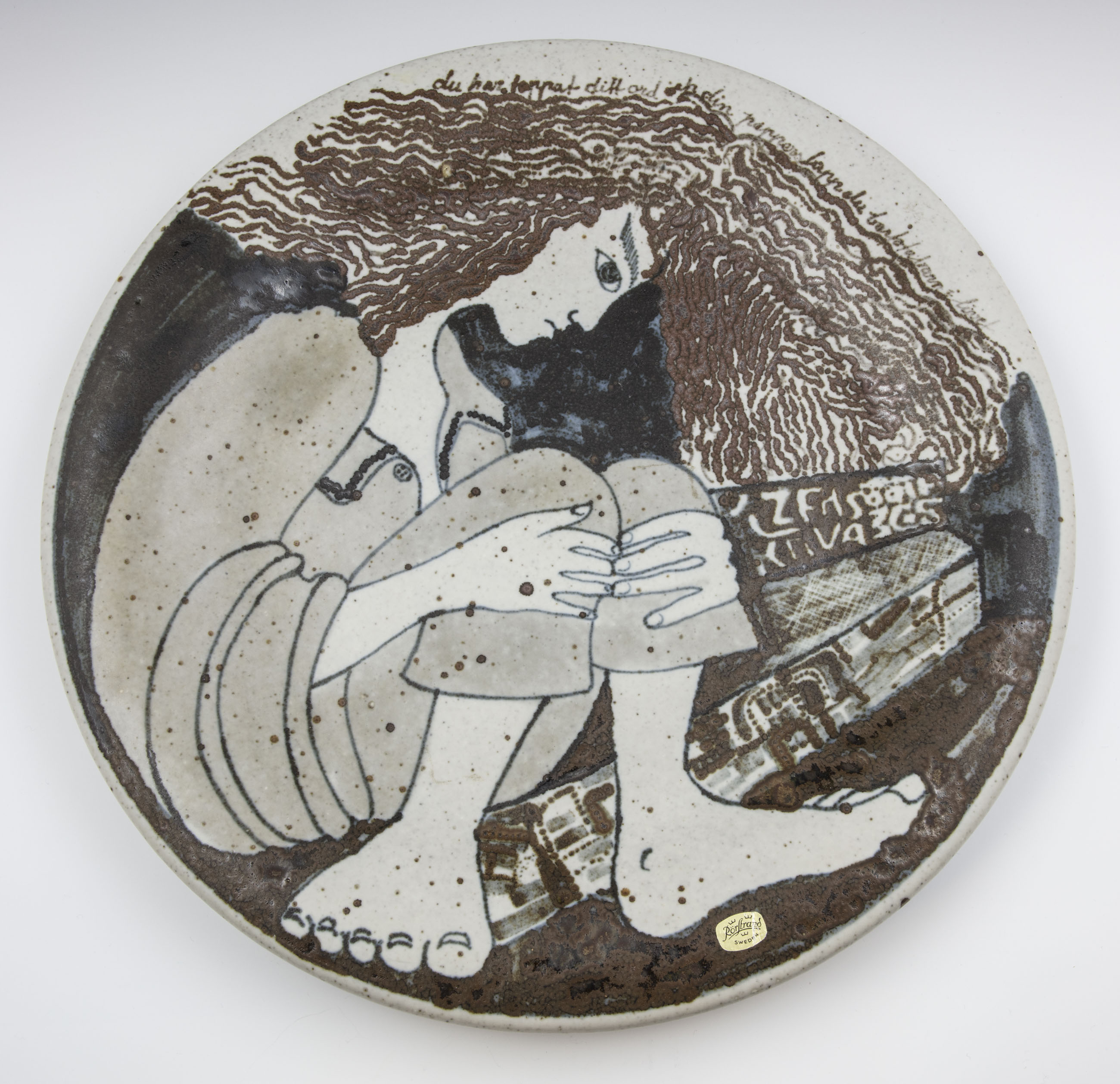 Large Dish - Barefoot child