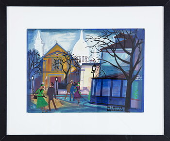 Montmartre la Place du Tetre et le Sacre Coeur