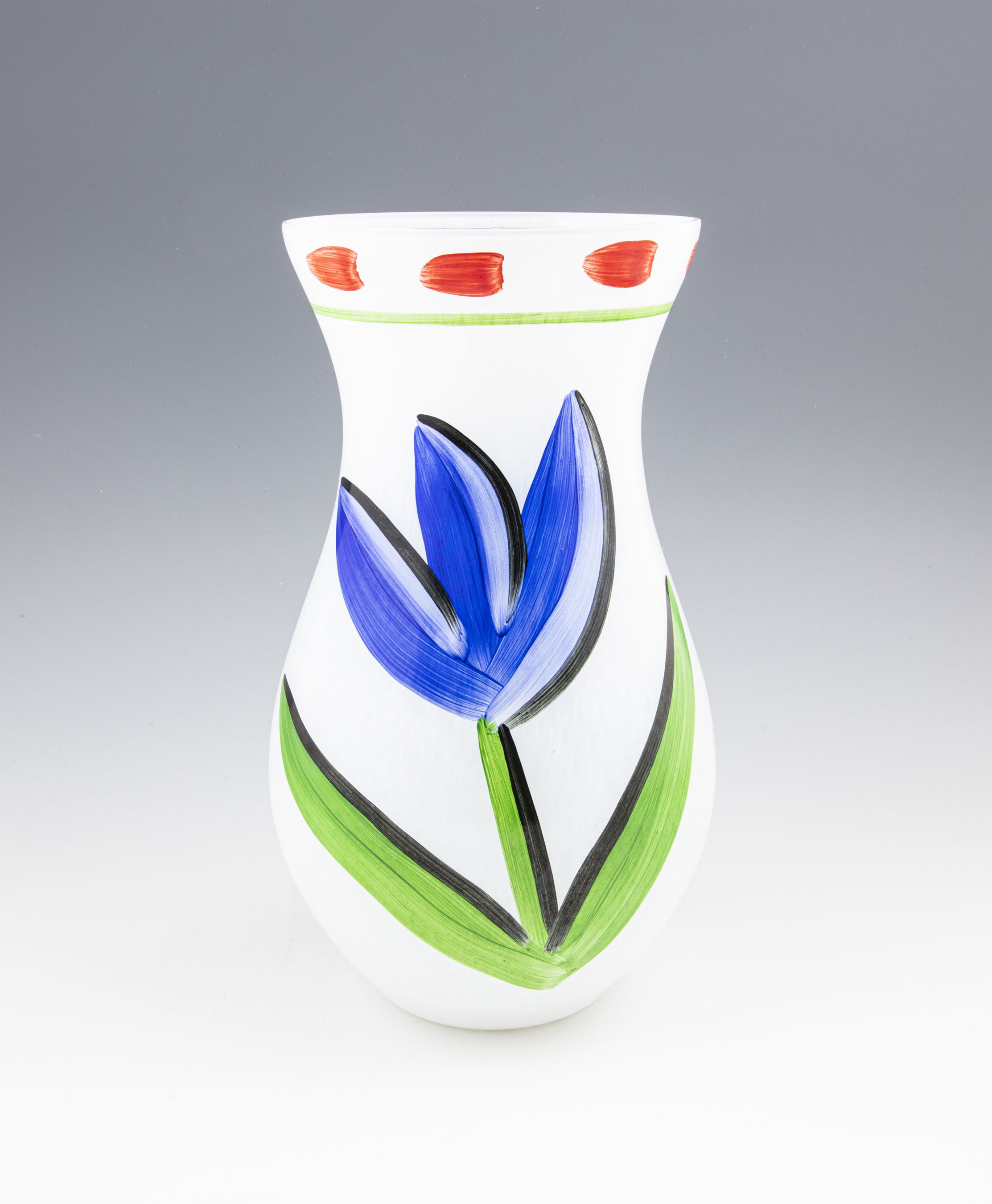 Vas - Tulipa - Handmålad - 2
