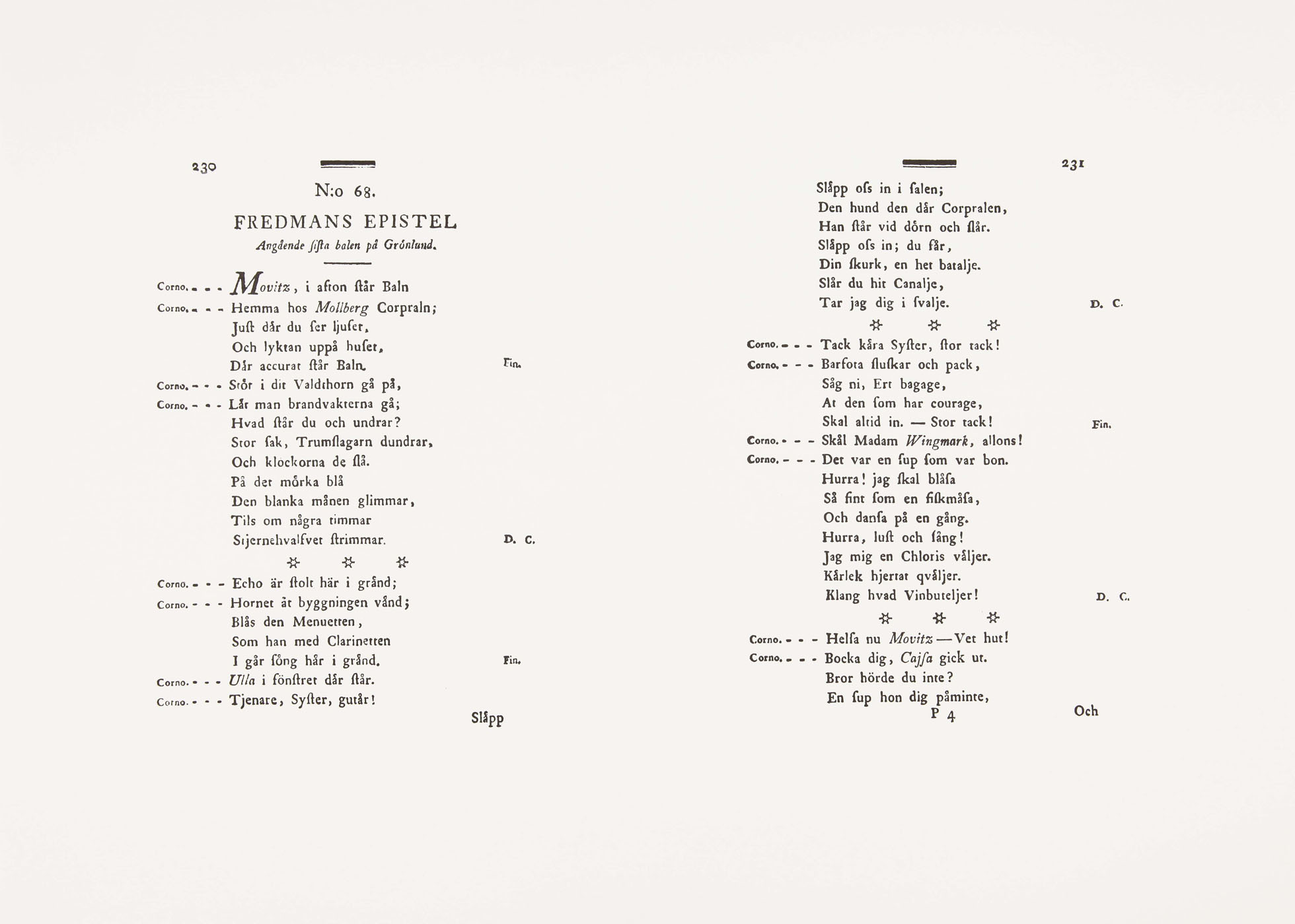 Epistle of Fredman no. 68 - 2