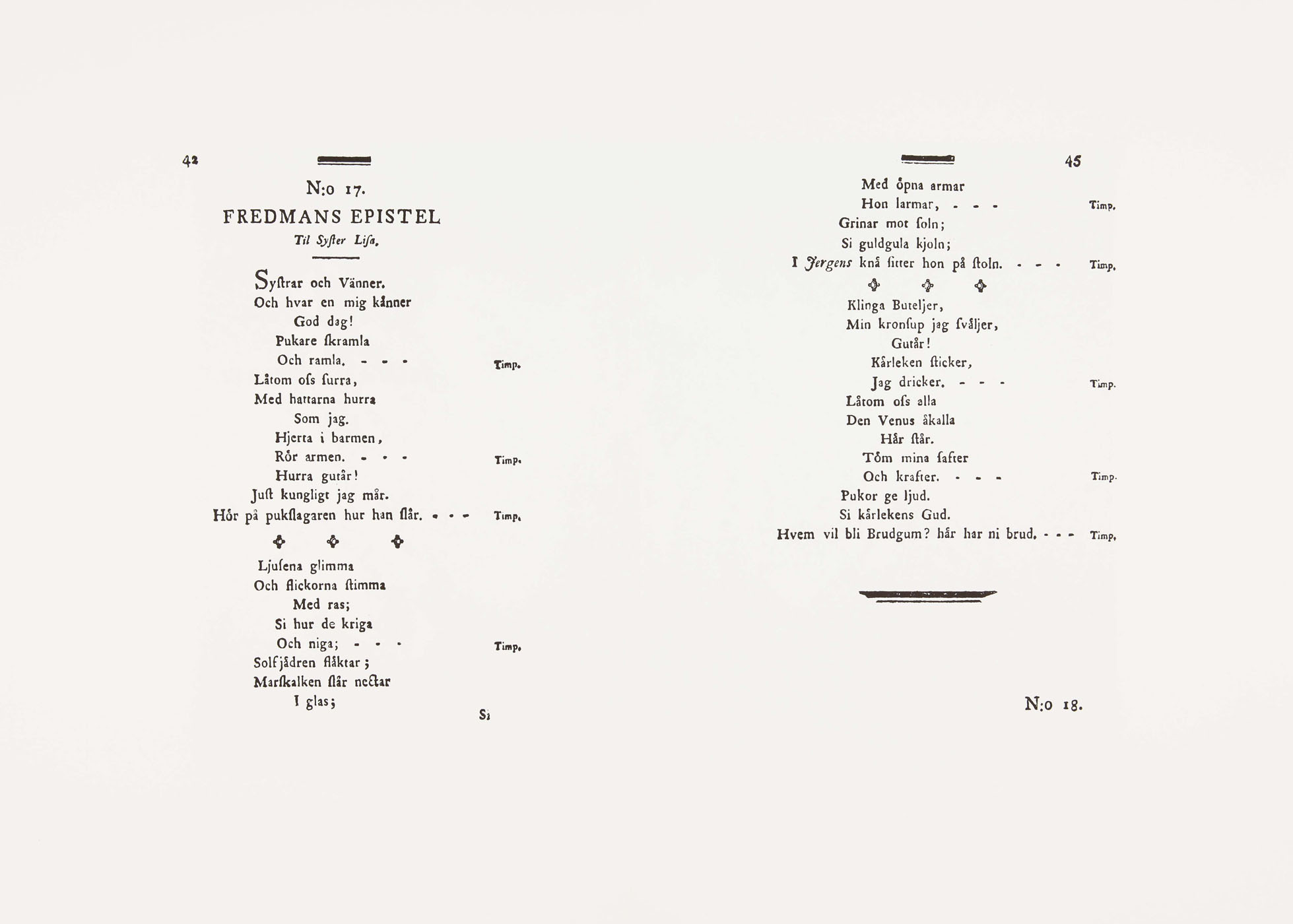 Epistle of Fredman no. 17 - 2