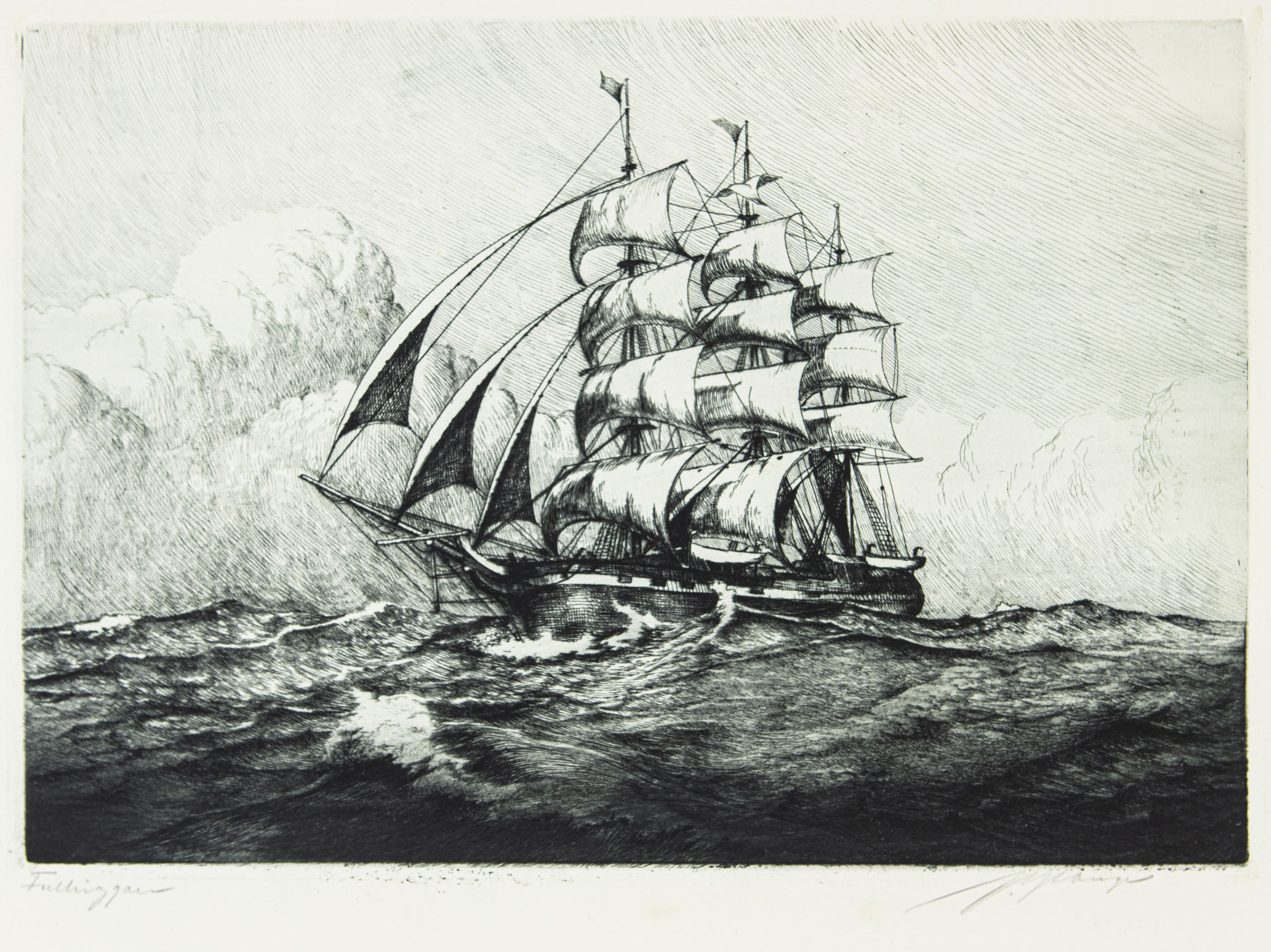 Full-rigged vessel - 2