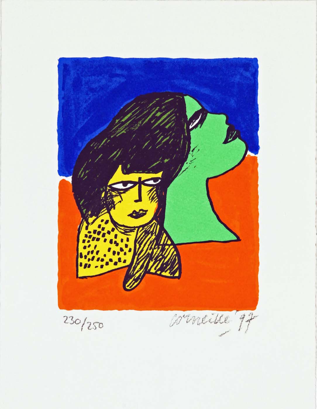 Femme au chat jaune