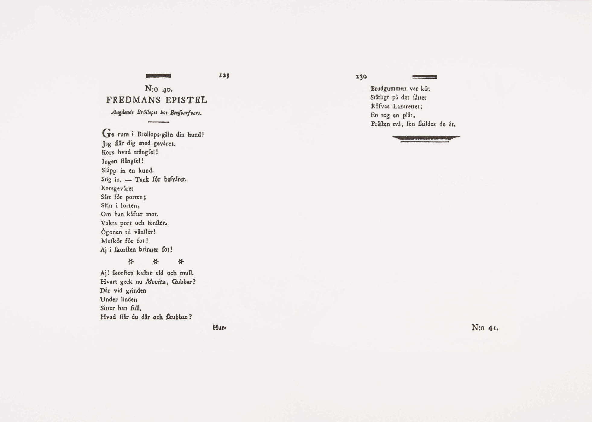 Epistle of Fredman no. 40 - 2