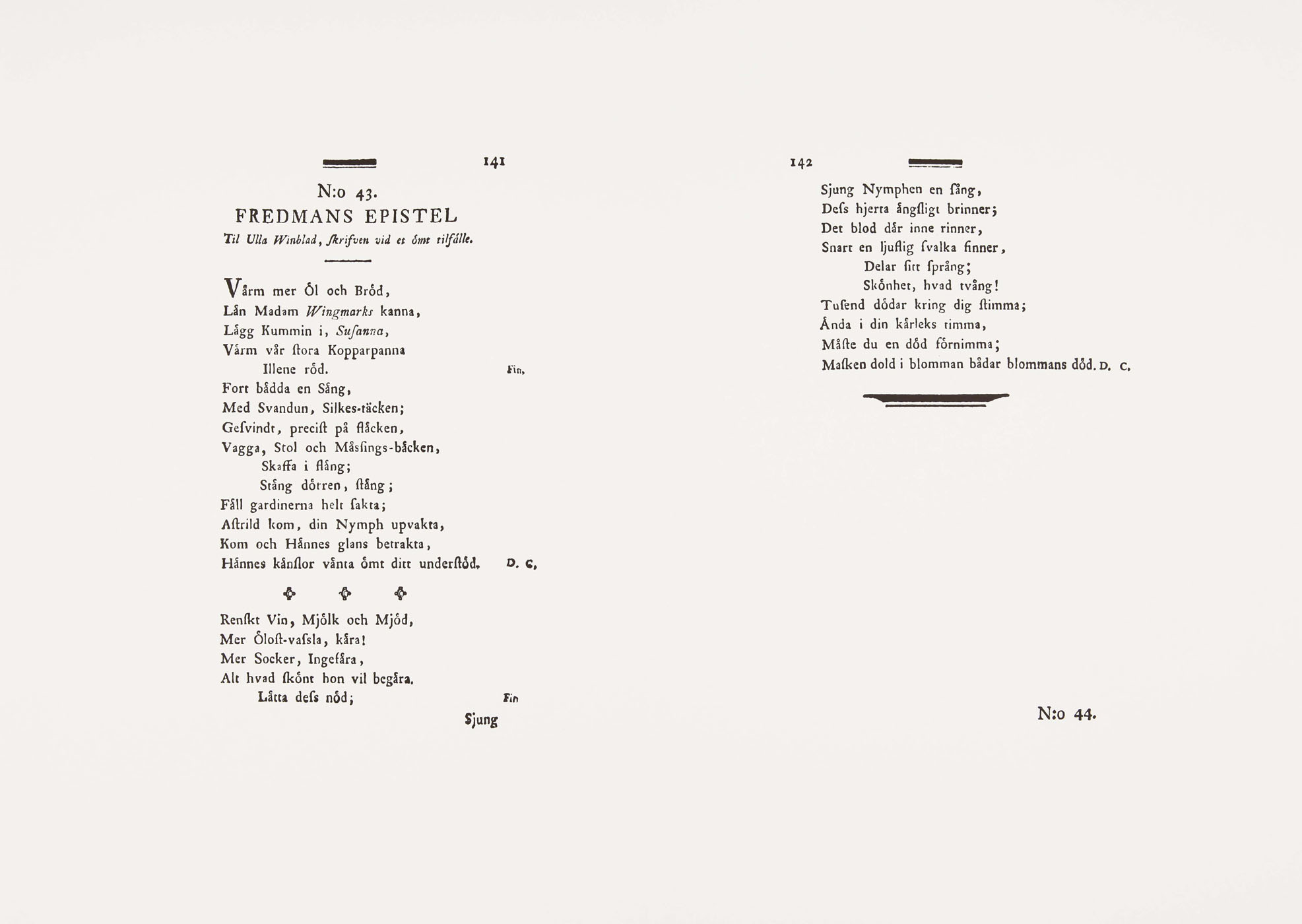 Fredmans Epistel nr 43 - 2