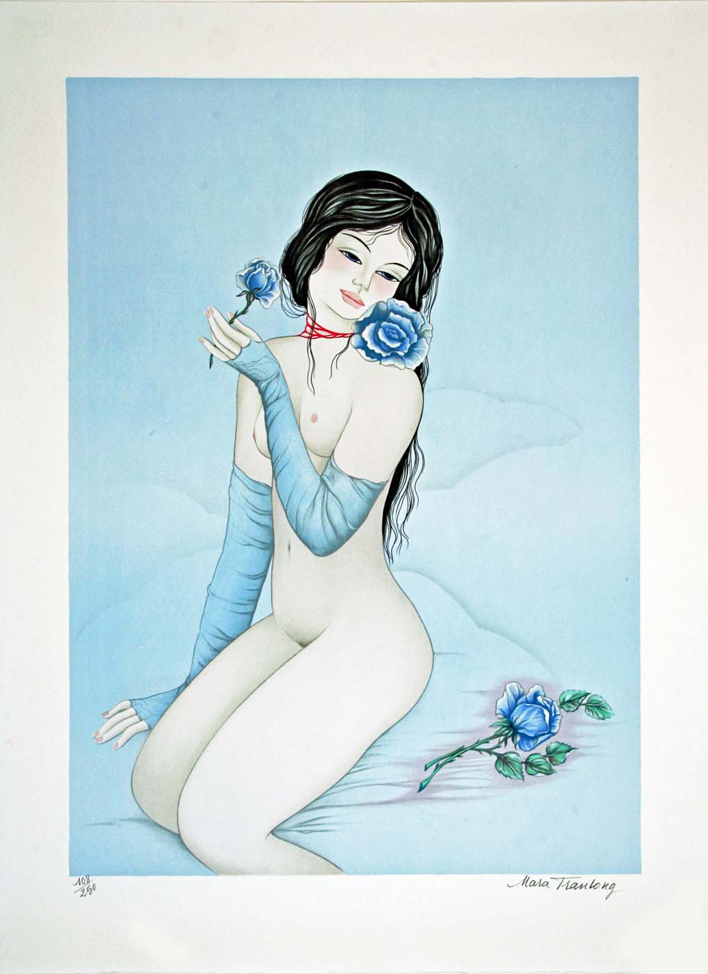 La rose bleue