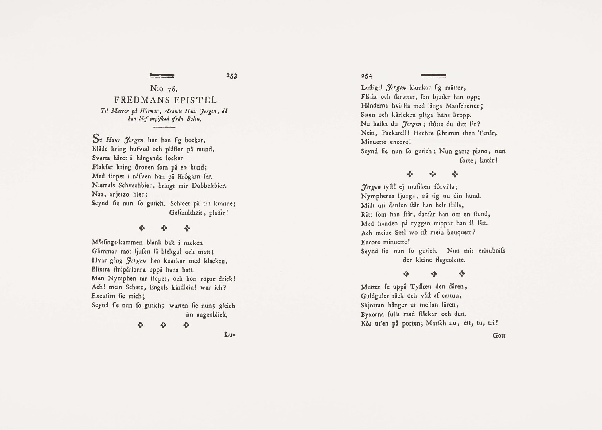 Epistle of Fredman no. 76 - 2