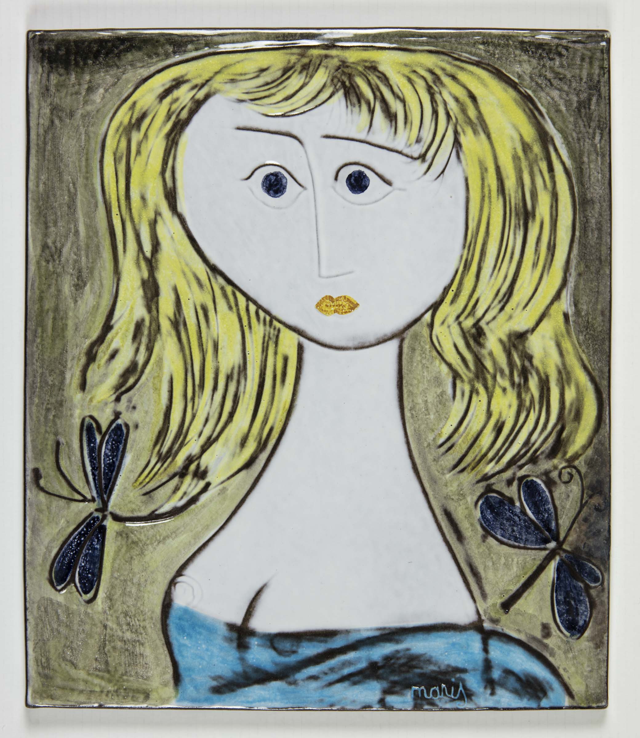 Girl - Wall plate No. 4527