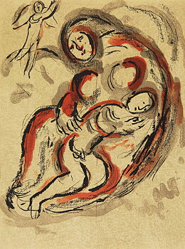 Hagar in the Desert - Drawings for the Bible